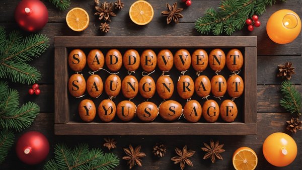 Calendrier de l'avent saucisson: enchantez vos fêtes
